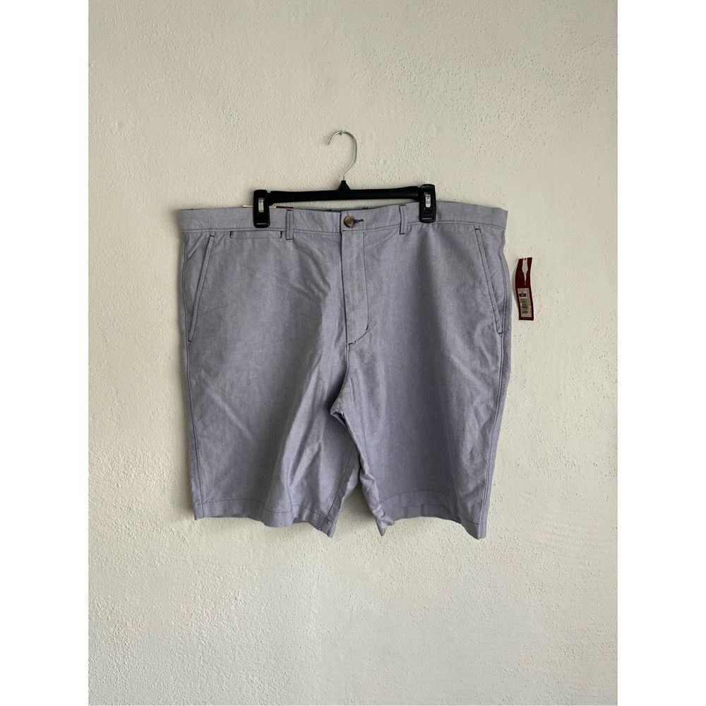 Merona Man Blue 100% Cotton Flat-Front Short, Size 42